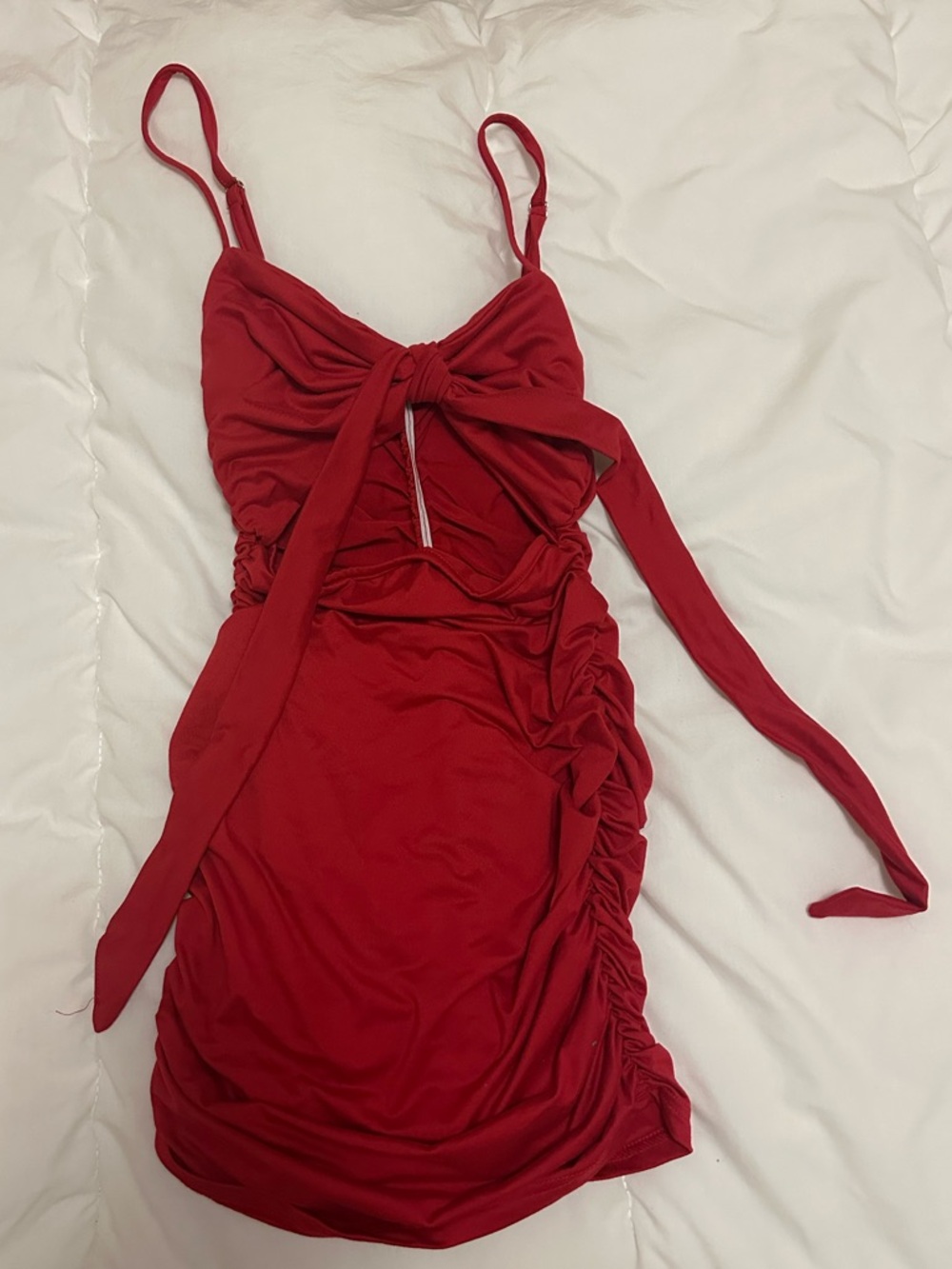 BORIFLORS Women’s Bodycon Cutout Ruched Mini Dress